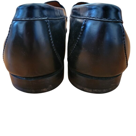 Cole Haan Black Leather Penny Loafers 9.5M Preppy Twee Academia Flat Strap - Picture 5 of 8